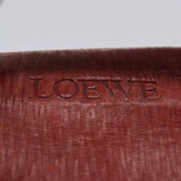 AUTHENTICITY GUARANTEED LOEWE Vanity Velazquez Twist Hand Bag Leather Orange - Picture 14 of 16